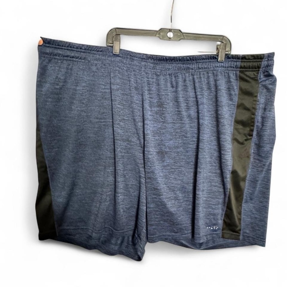 Reebok Navy Heather Athletic Shorts Men's Sz 4XL Big Tall‎ Gym Activewear